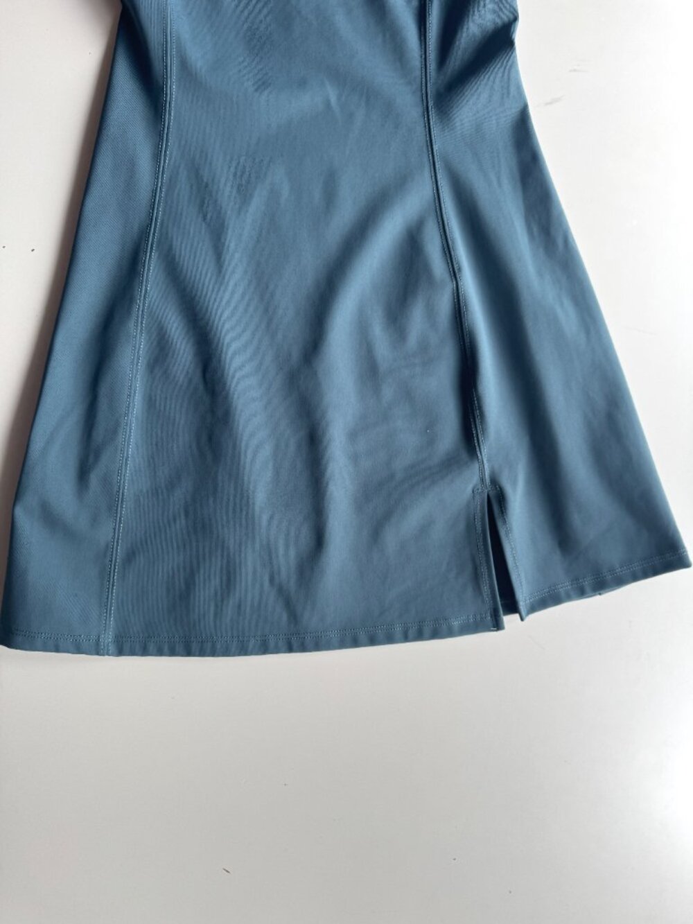 Aritzia TNA TnAction Slick Court Teal Blue Racerback Mini Tennis Dress, Size 2XS - Picture 7 of 16